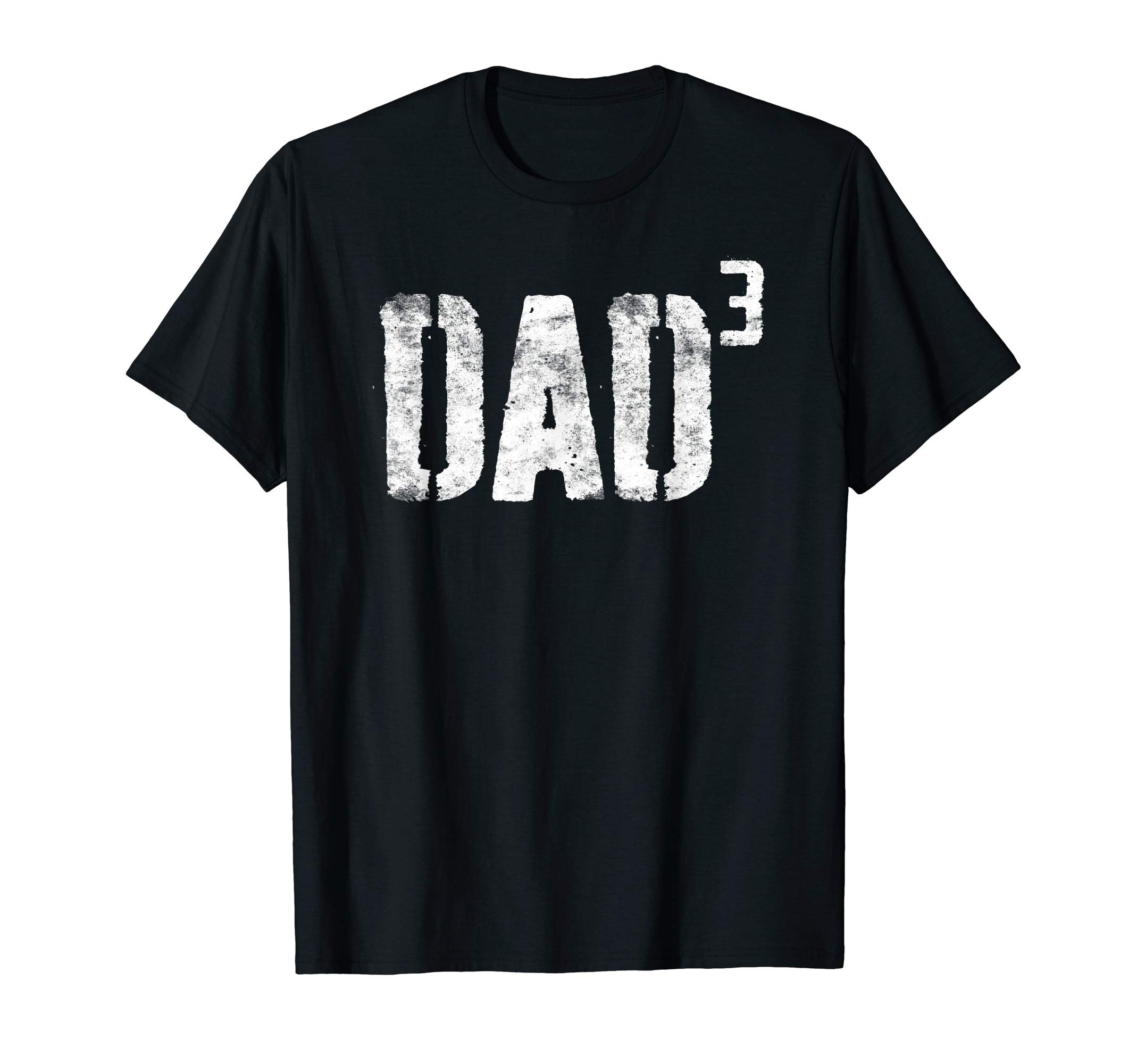 Dad Cubed Shirt Men Dad of Three Fathers Day T-ShirtOEKO-TEX STANDARD 100