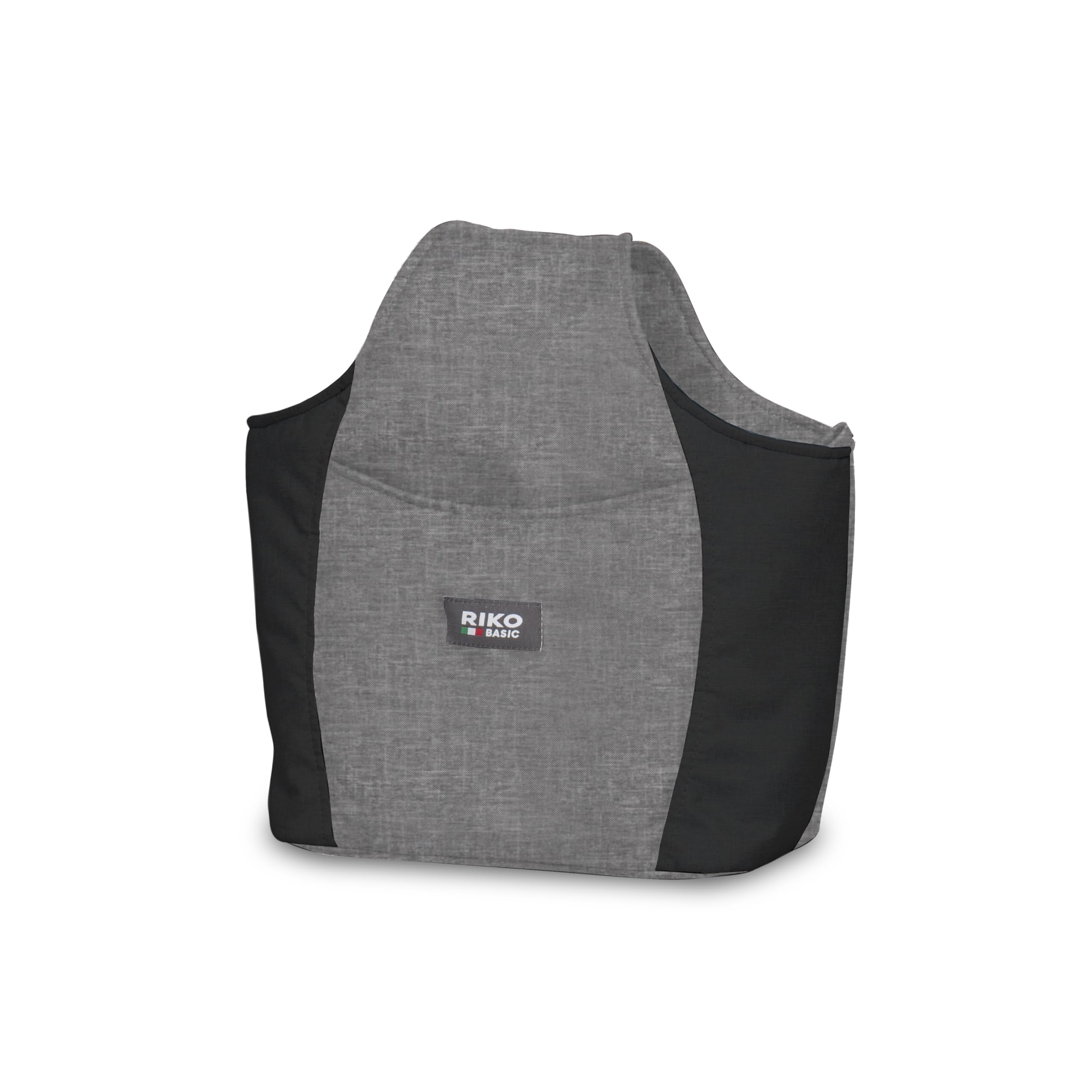 Riko Basic kinderwagen 2 in 1 SAXO für Zwillinge – 2 baby Gondeln – kinderwagen für 2 kinder – Ventilatoren und Verdeck – geräumiger Korb und Tasche – Zentralbremse – Onyx