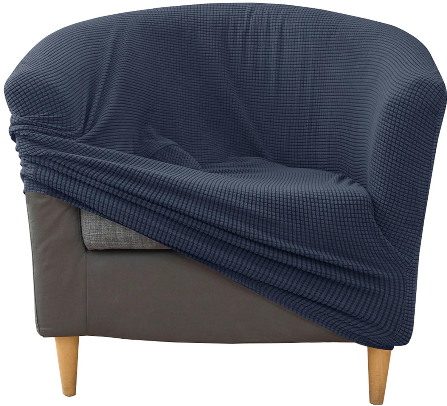 ZGantrix Stretch Club Chair Slipcover 1-Piece Tub Chair Cover Barrel Chair Cover Armchair Slipcover Sofa Cover Couch Furniture Protector with Elastic Bottom for Living Room(Color 10)