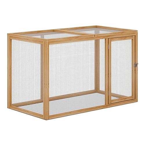 MoNiBloom Chicken Run for Yard Wood Chicken Cage Rabbit Hutch