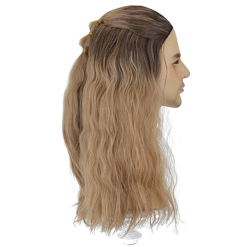 Miniatura 4 de Fat Thor - Peluca de amor y trueno para adultos, peluca larga y rizada para hombre, resistente al calor, pelucas para adultos, Halloween, fiestas de