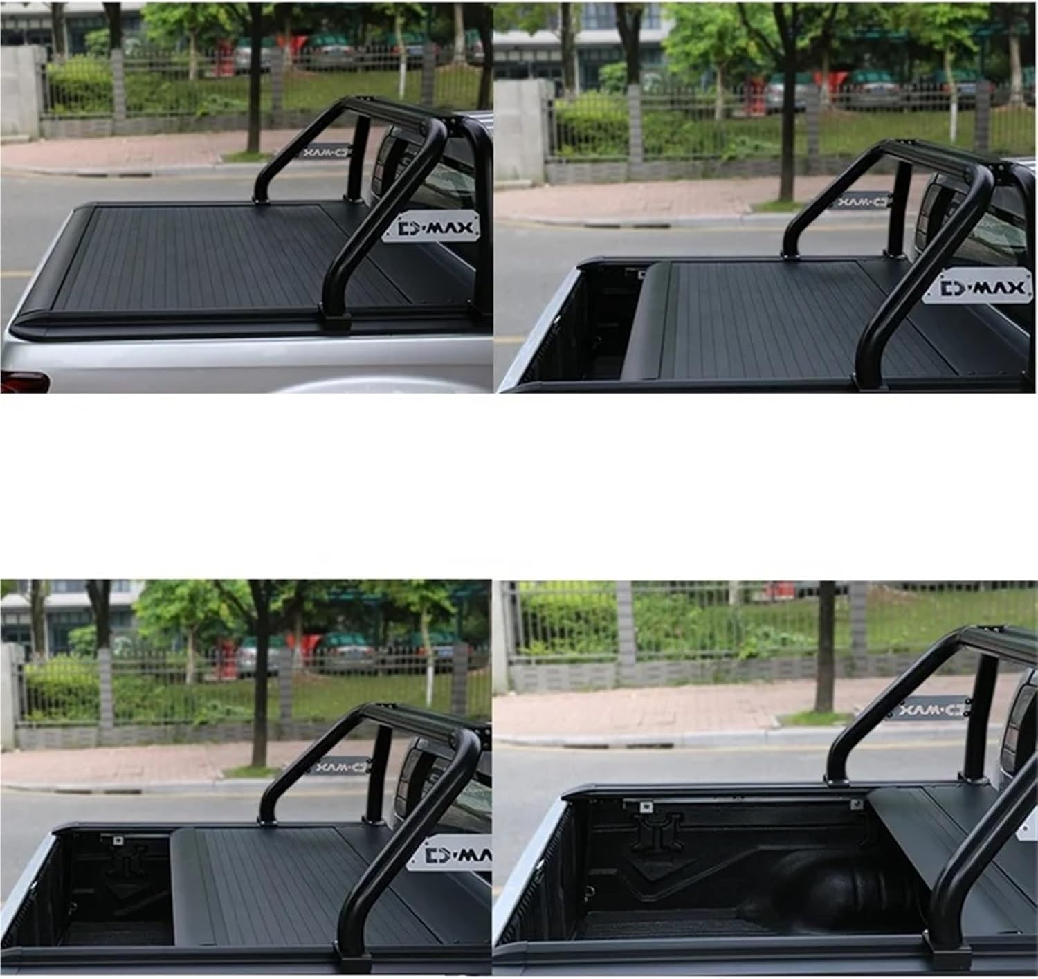 Roller Lid Truck Pick Up Bed Cover Tonneau Cover Electric Aluminium Alloy Compatible with Chevrolet/Toyota DMAX for F150 Accessories Pickup