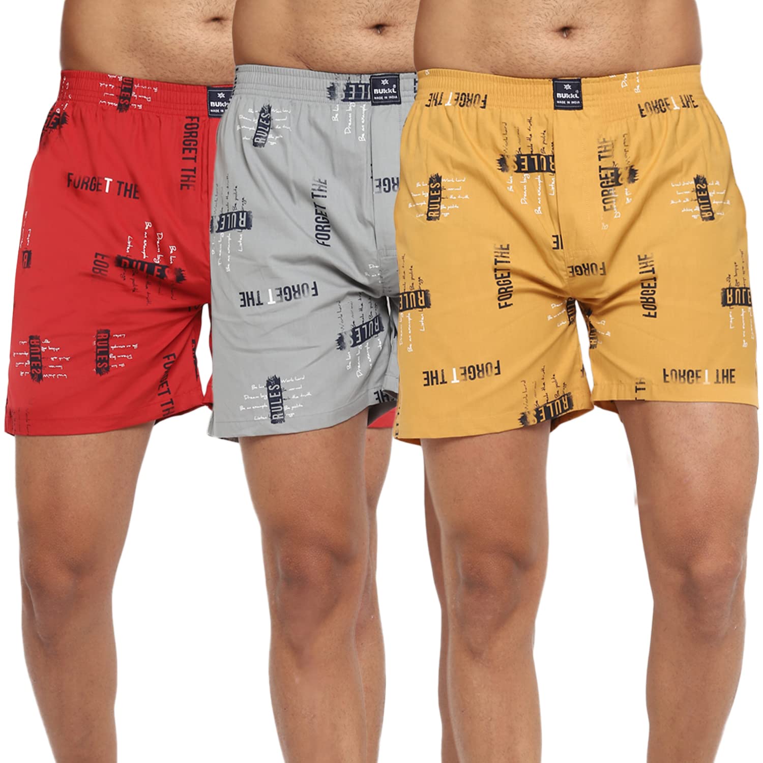 BUkkLMen's Cotton Boxers (Pack of 3)