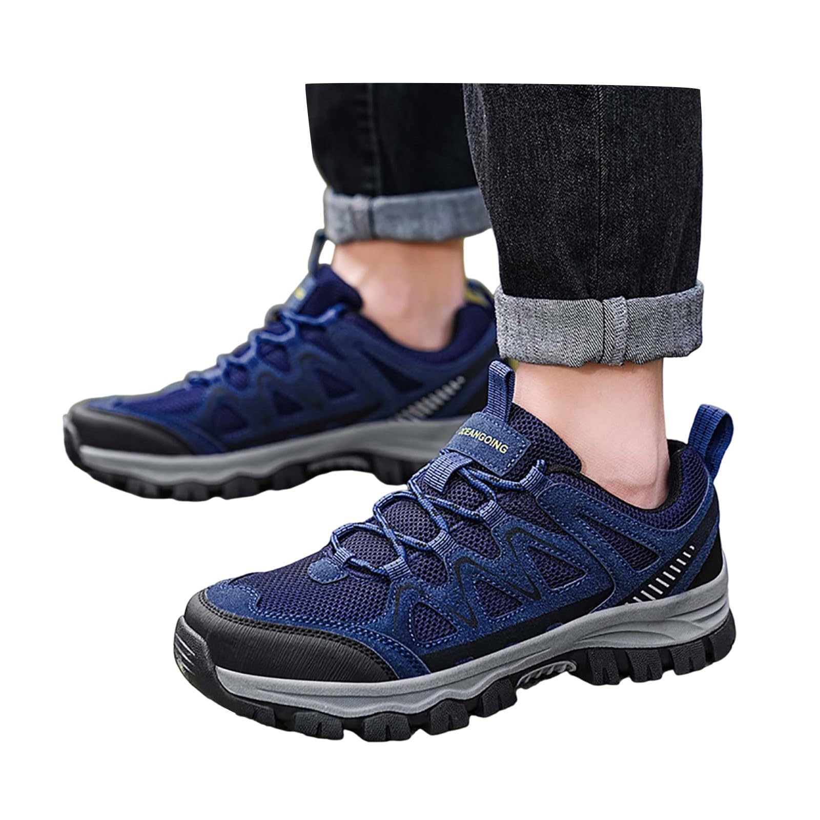 Scarpe da trekking da uomo, impermeabili, traspiranti, leggere, stabili, per trekking, alpinismo, trail running, scarpe da lavoro leggere per escursionismo, trekking e trail