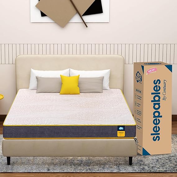 Centuary Mattresses Sleepables Reversible Dual Comfort Firm and Soft High Resilience Foam 5 inch