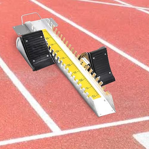 LFGUD Bloques de arranque de pista y campo multifunción para Sprinting, bloques de arranque de pista de aluminio ajustables de 6 ángulos para