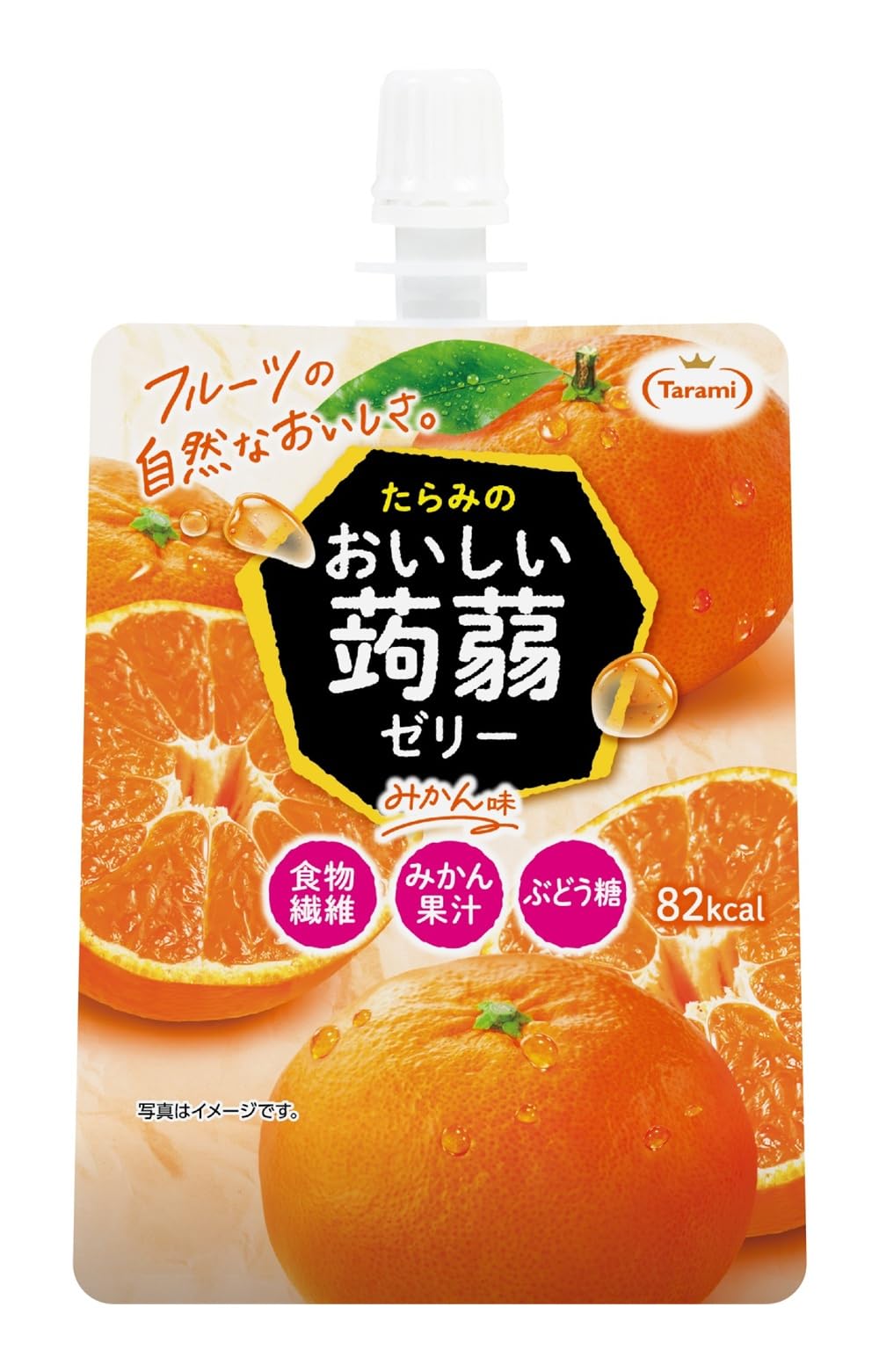 Amazon.co.jp: たらみ おいしい蒟蒻ゼリー みかん味 150g（1箱 6個入
