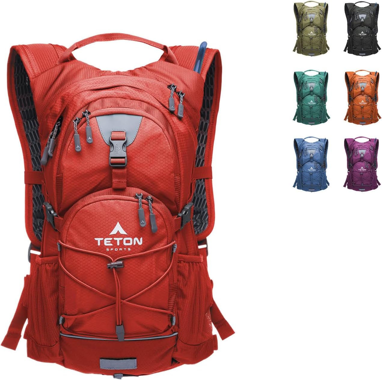 TETON Sports 18L, 22L Oasis Hydration Backpacks– Hydration Backpack for Hiking, Running, Cycling, Biking, Hydration Bladder Included – Plus a Sewn-in Rain Cover