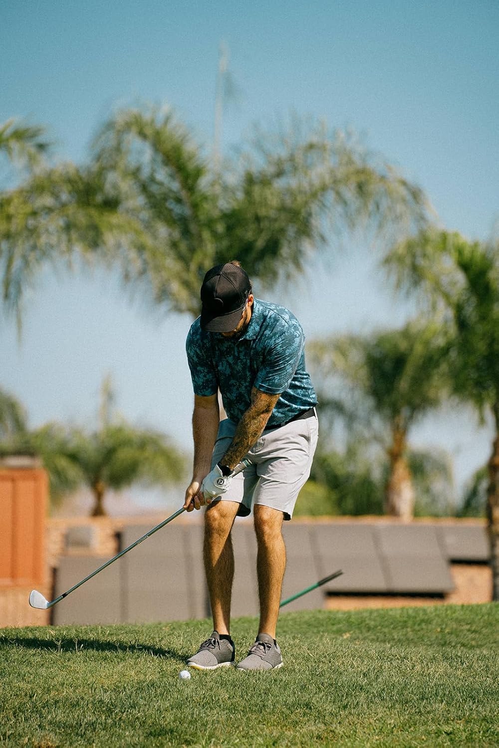 BRIMZ Golf Performance Hat - Tee Holder & Magnetic Ball Marker - Breathable, Sweat & Water Resistant Golfing Snapback Hat - Image 8