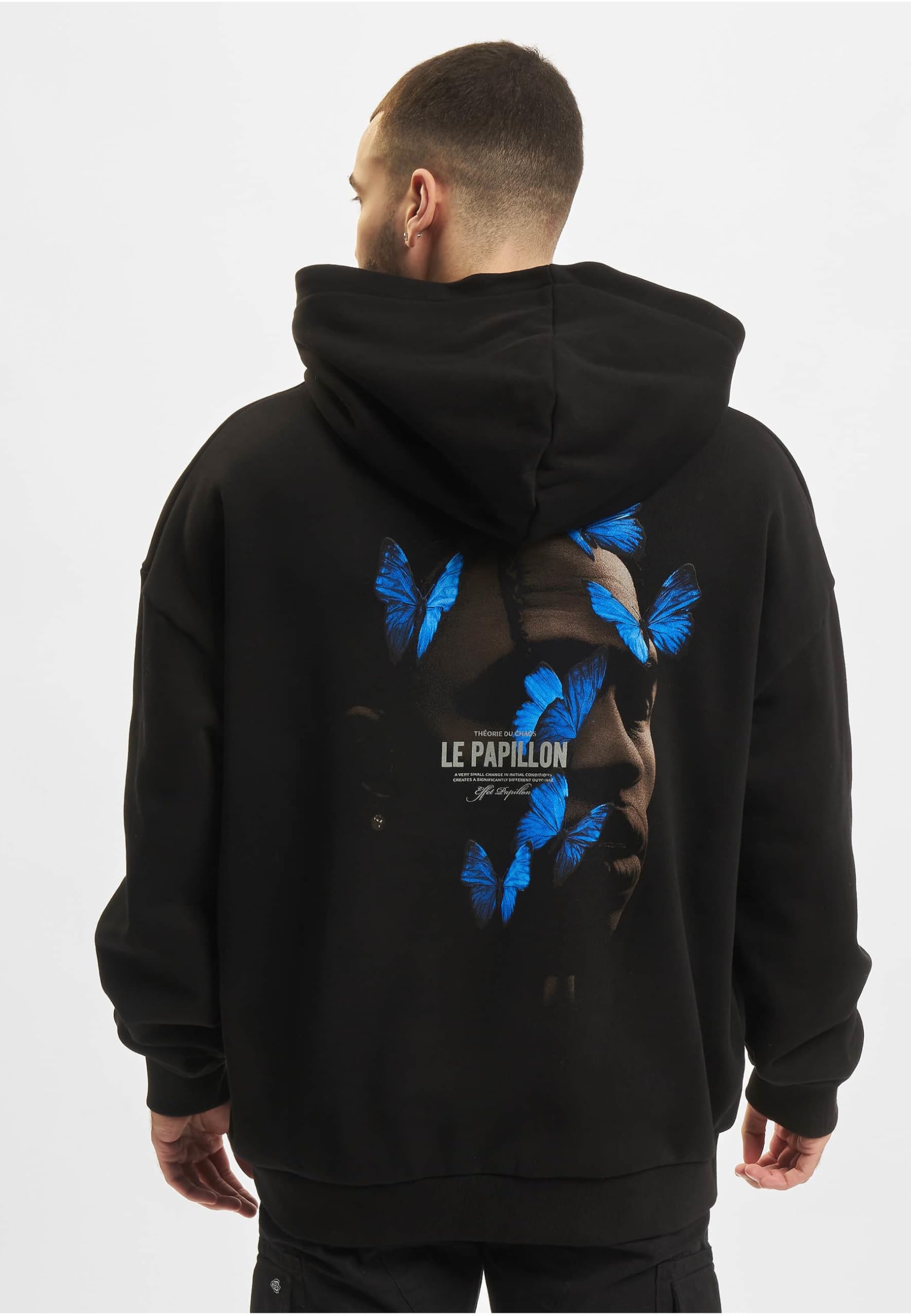 Mister Tee Le Papillon Heavy Oversize Hoody Felpa con Cappuccio Uomo (Pacco da 1)