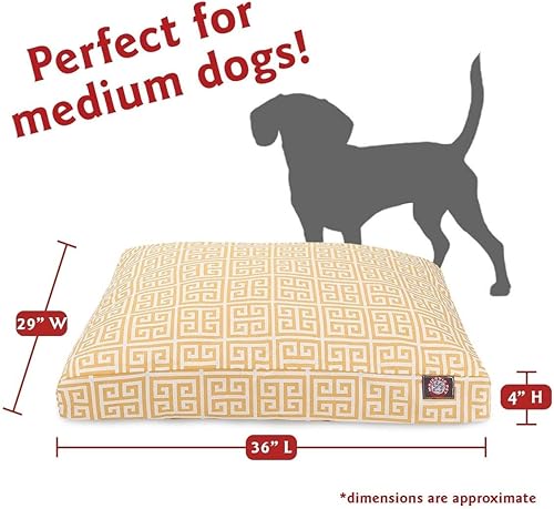 Miniatura 4 de Majestic Pet Cama rectangular para mascotas Towers Pacific - Mediano Amarillo (Citrus Yellow),Gris,Naranja,Pacific Blue