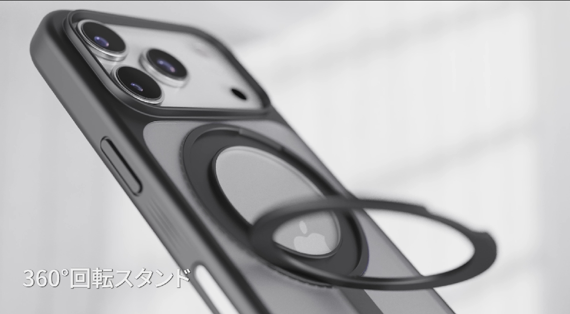 Amazon.co.jp: NIMASO iPhone 17 Pro 用 ケース 縦横両対応 360°回転