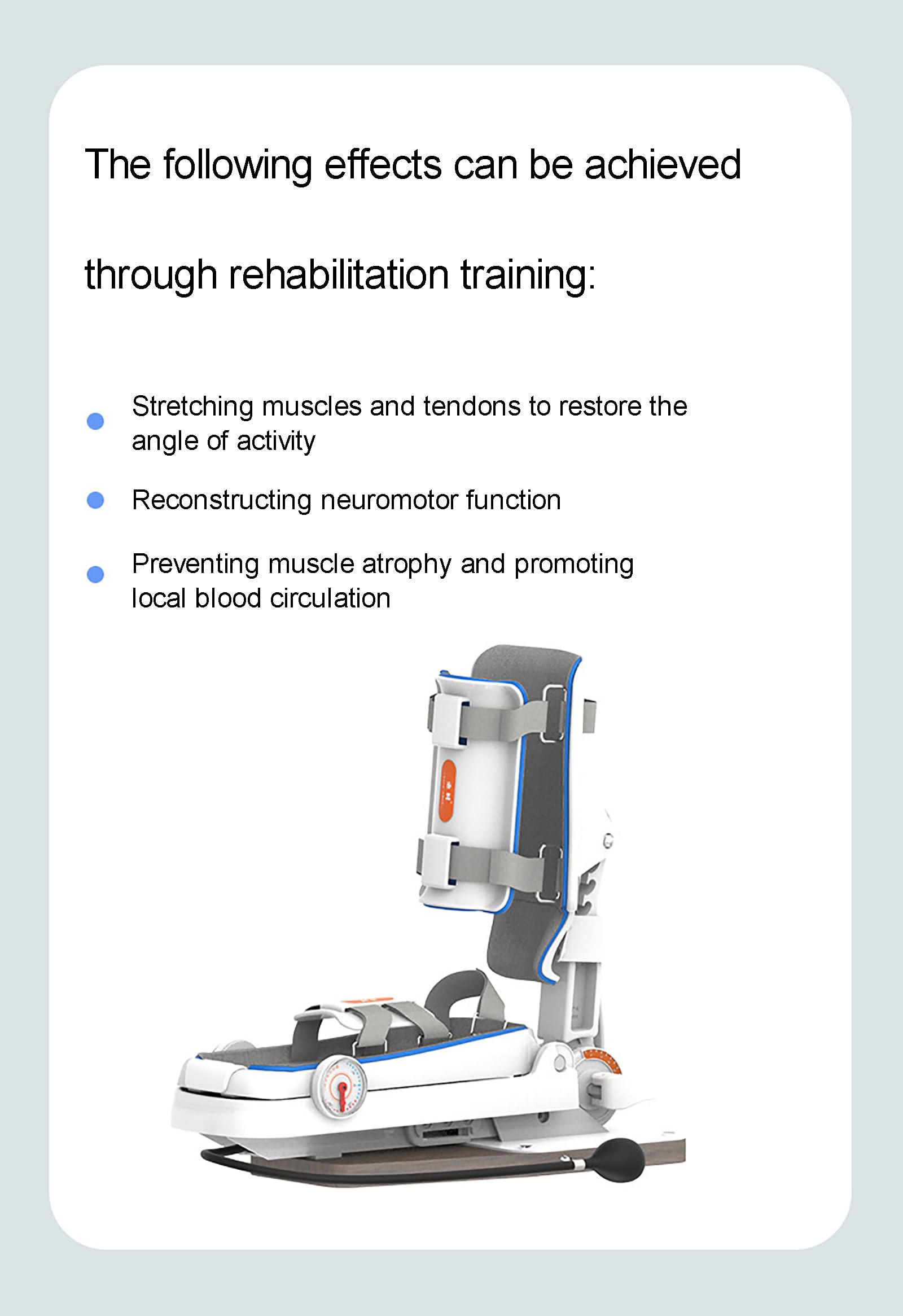 HZFAIGLL Electric Ankle Joint Trainer, Brace Ankle Joint Rehabilitation Training Device, Adjustable Strength, Remote/Manual Compression, Static Traction Correction, Reduce Pain