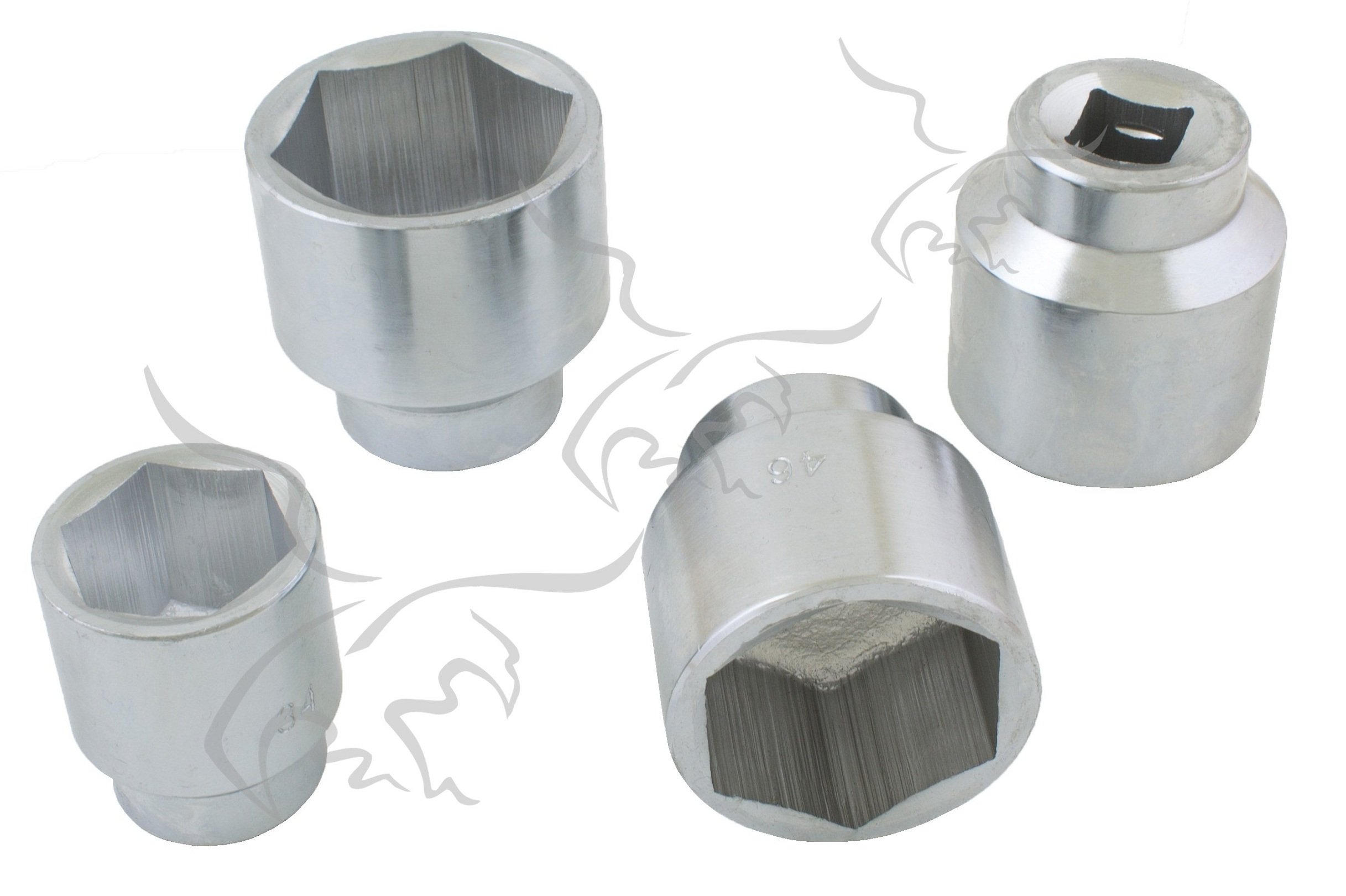 MALETÍN CON LLAVES Y VASOS HEXAGONALES DE 3/4". 6 CARAS