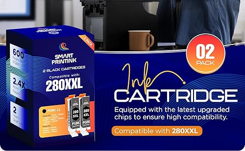 Miniatura 3 de PGI-280XXL CLI-281XXL - Cartucho de repuesto compatible con Canon 280 XXL 281 XXL TR8620a compatible con TR8620a TR8620 TS702a TS9520 TS9521C TR8520