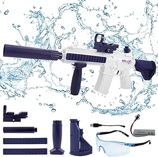 Electric Water Gun, Water Spray Gun, Automatic Water Gun, Large Capacity with Safety Glasses for Adults, Children, Water Gun with Long Range up to 7-10 m