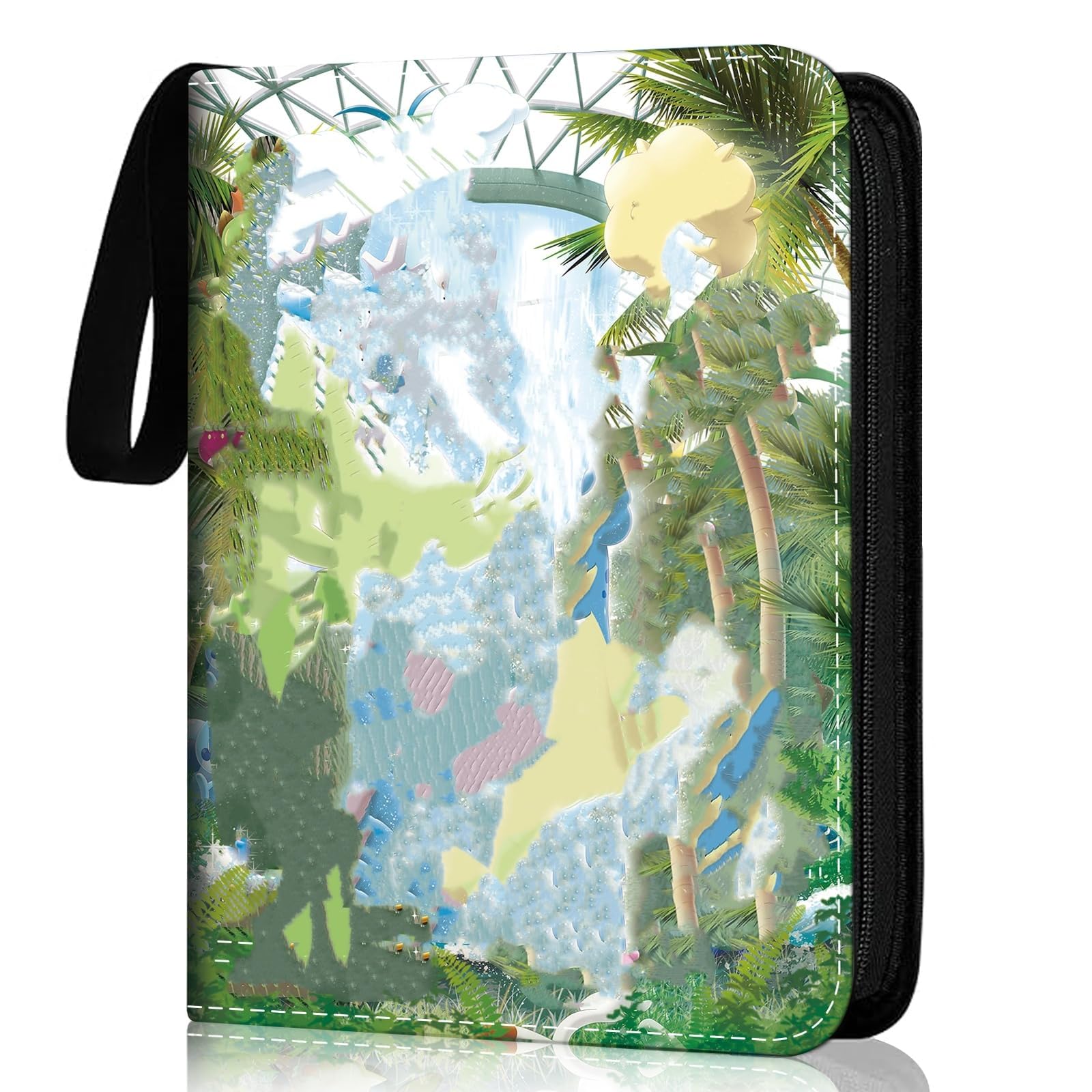 Album Portacarte Pokémon – 50 Pagine, 400 Carte, Impermeabile E Antipolvere, Con Cerniera E Cinturino, Regalo Per Bambini E Collezionisti