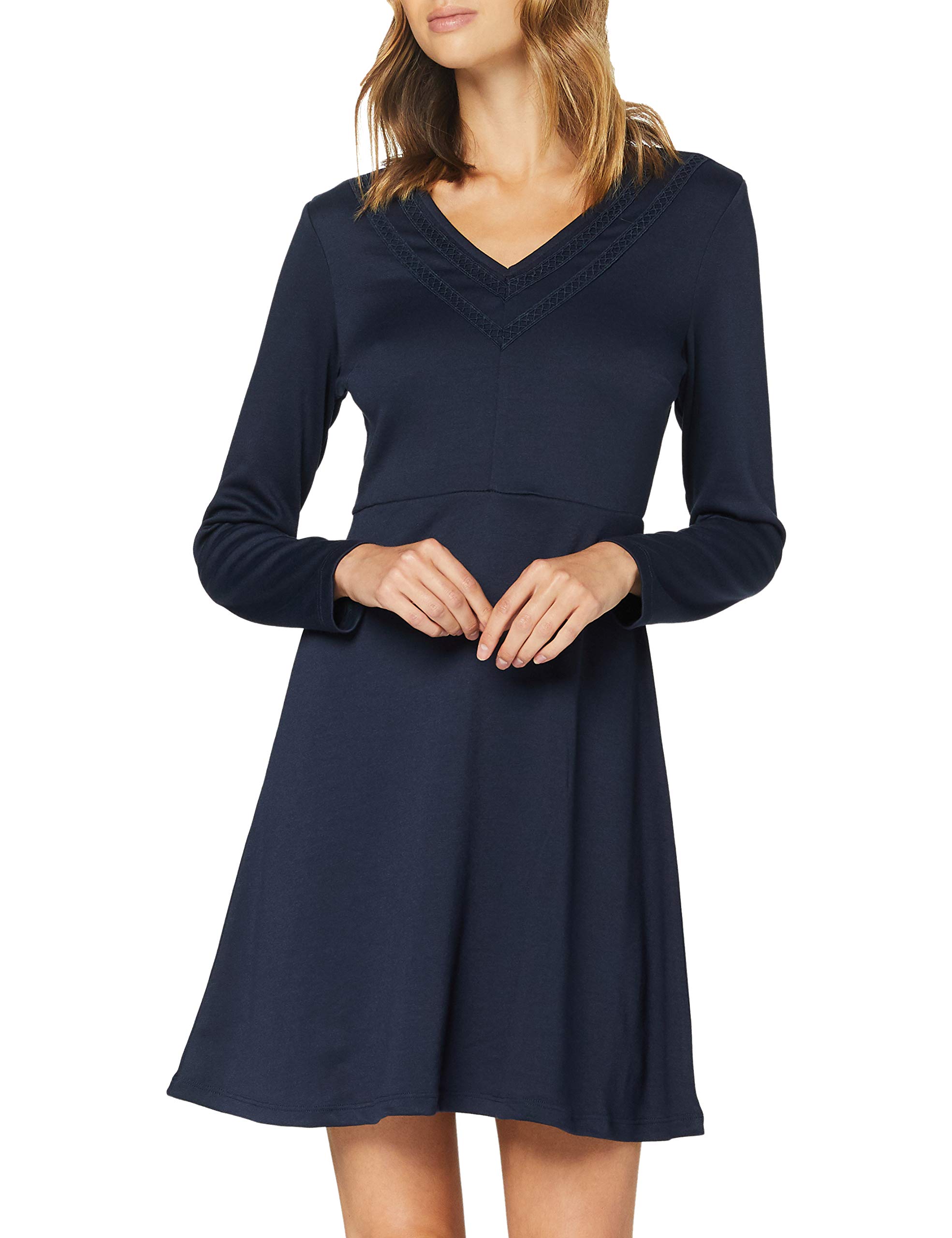 VilaWomen's Vitinny Bitten L/s Lace Detail Dress/za Dress