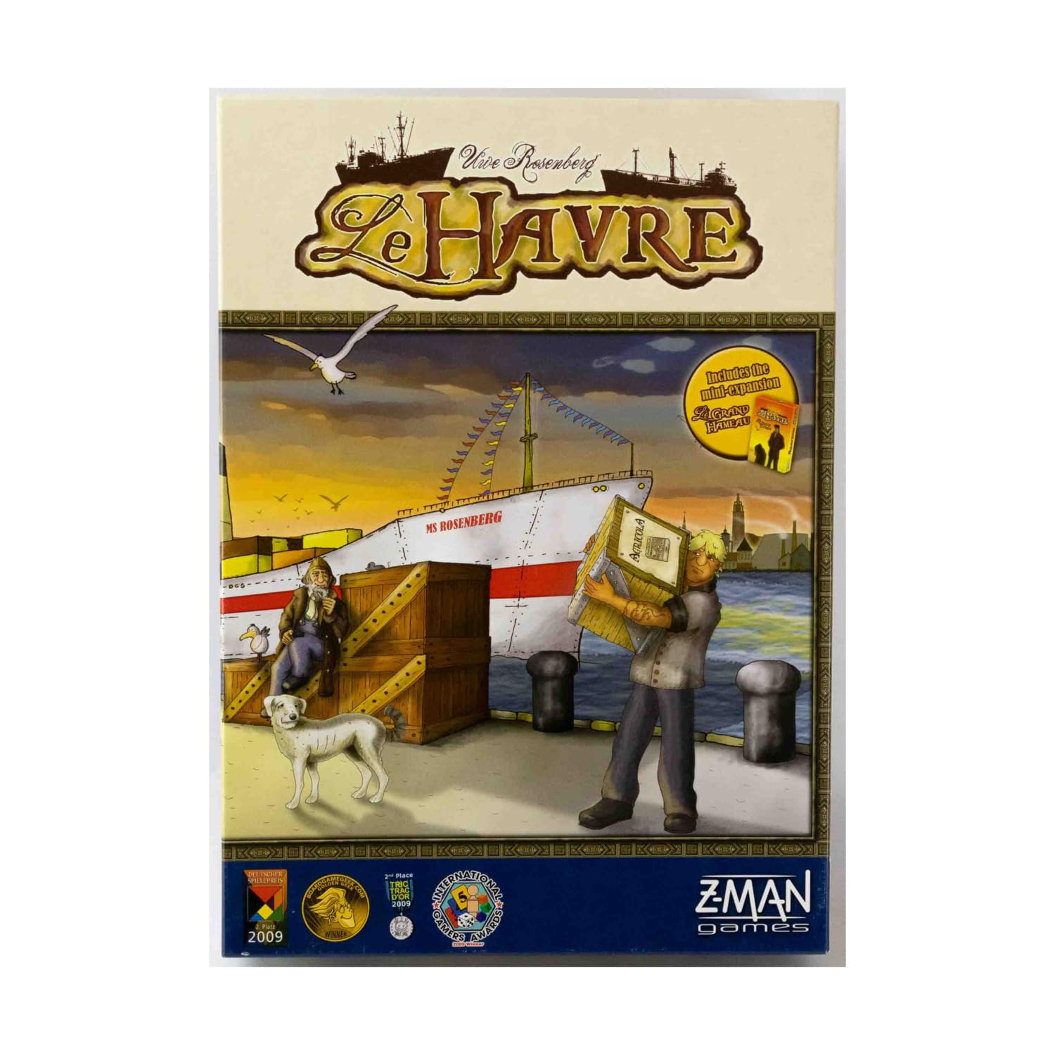 Lookout Games Le Havre Strategy Game, Black