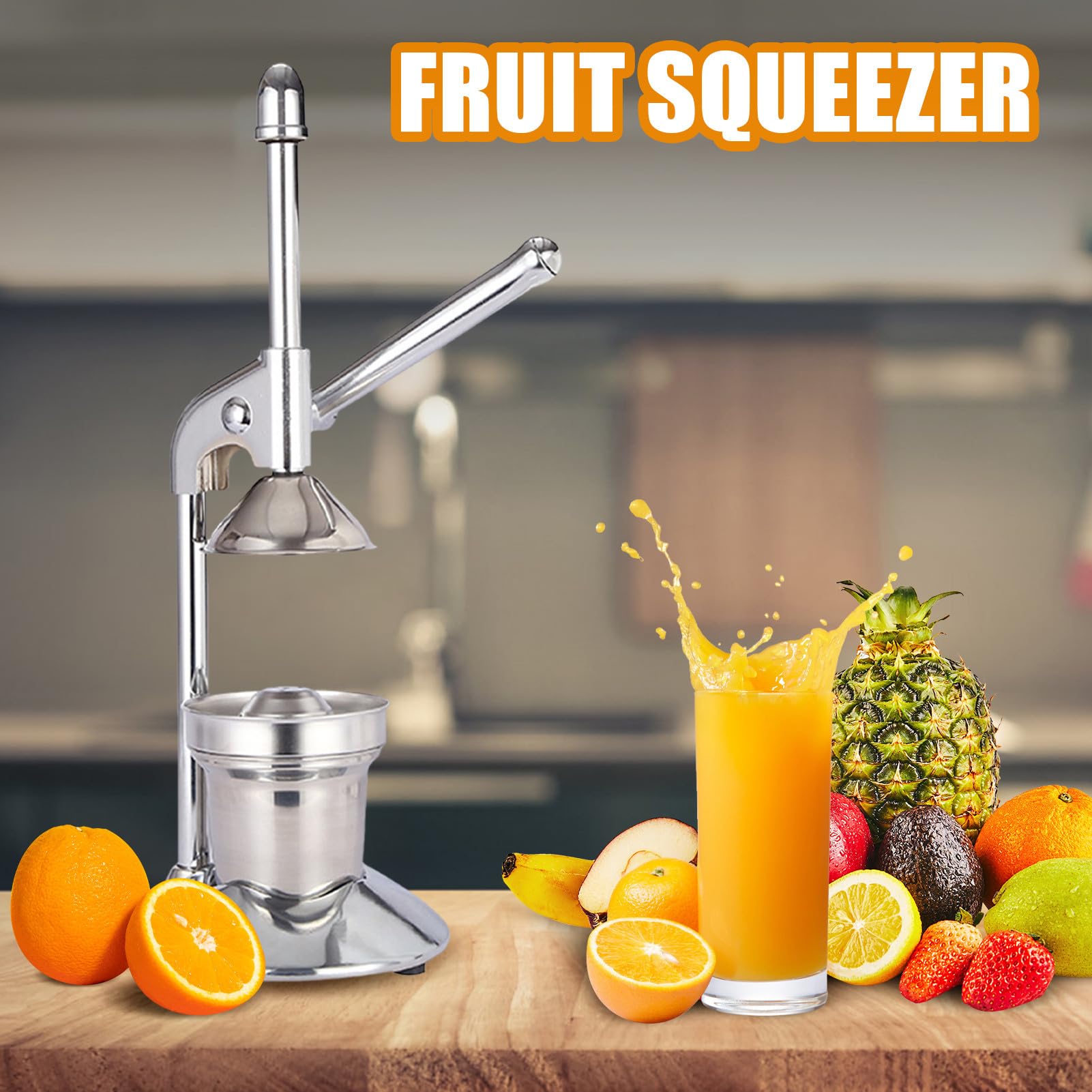 Spremiagrumi per le mani, spremiagrumi, spremiagrumi arancione | Spremiagrumi professionale Heavy-Duty, Spremiagrumi in acciaio inossidabile per succo di agrumi arancia limone melograno succo