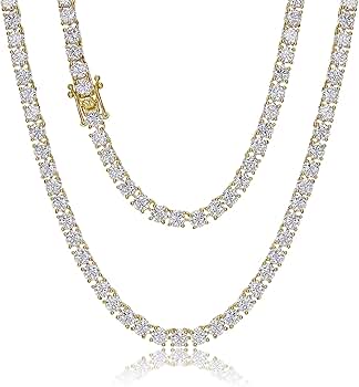 テニスチェーン 5mm (18Kゴールド) 5mm Tennis Chain 18k Gold I 6 ICE, LLC