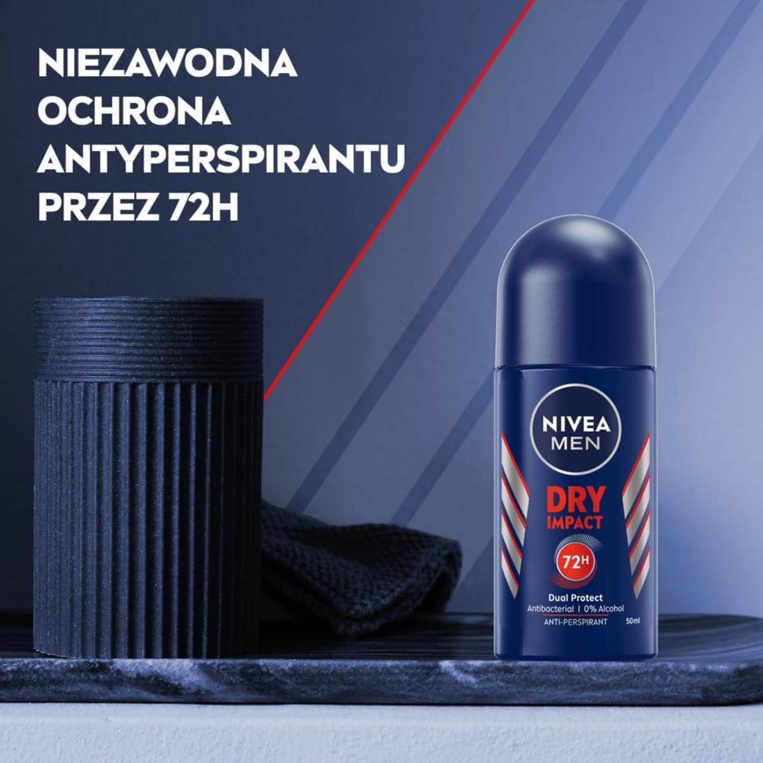Deodorante Antitraspirante Roll-On Uomo – Protezione 72h contro Sudore e Odori – Formula Dual Protect – Formato 50ml – Variazioni 4/6/8/10 Pezzi (10)