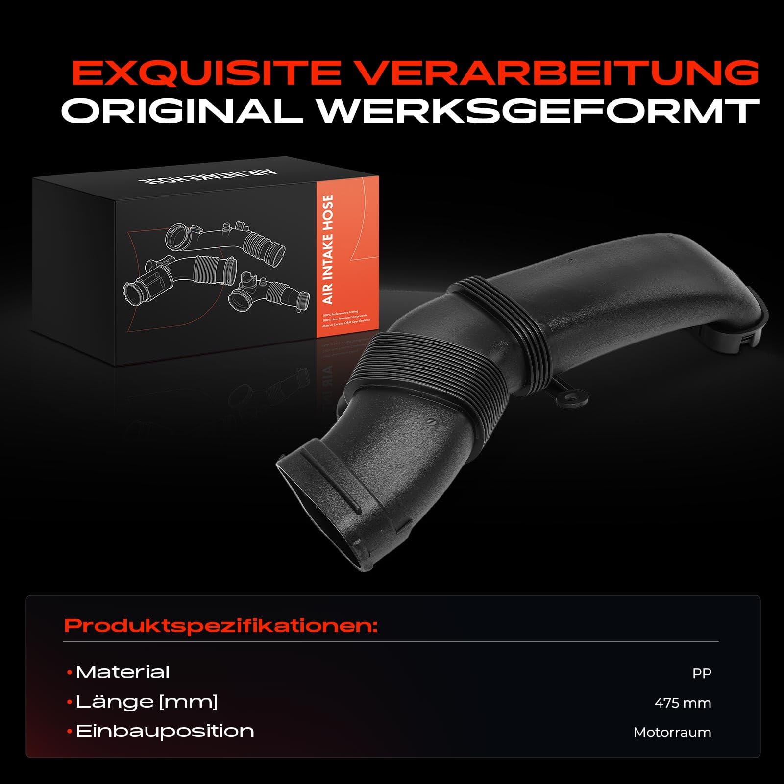 Frankberg Manguera de admisión, tubo de admisión, filtro de aire, gasolina | GPPBM048; Compatible con: X5 E70