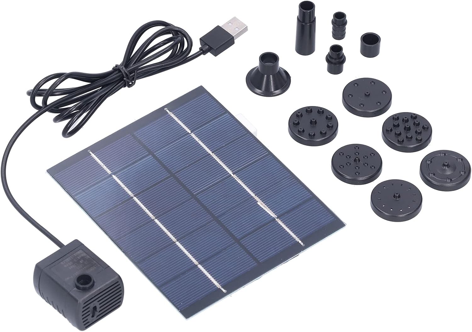 2W Solar Fountain Pump, Solar Fountain with Panel Solar