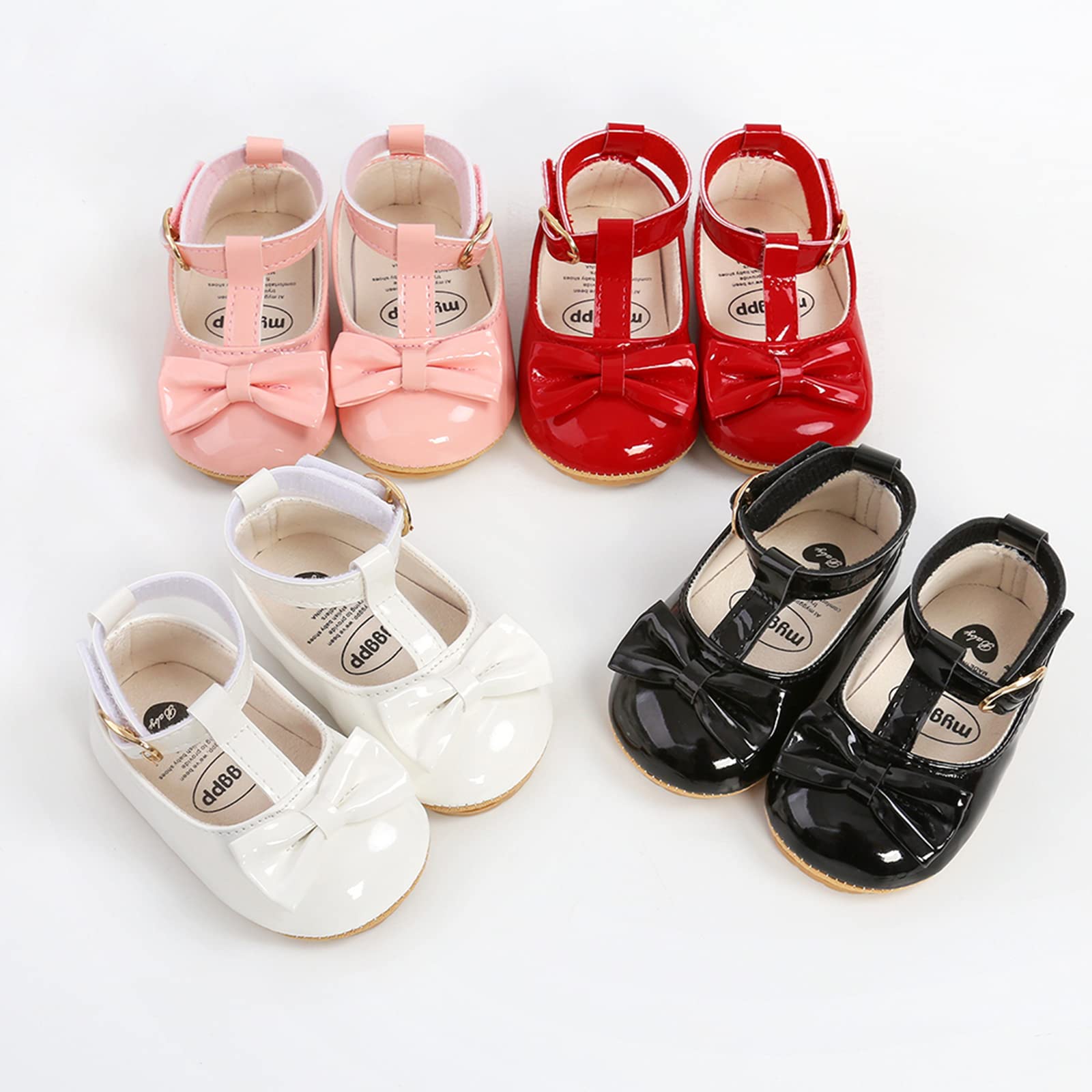 Baby Girls First Walking Shoes Mary Jane PU Leather Anti-Slip Princess Shoes Infant Baby Shoes — view 41