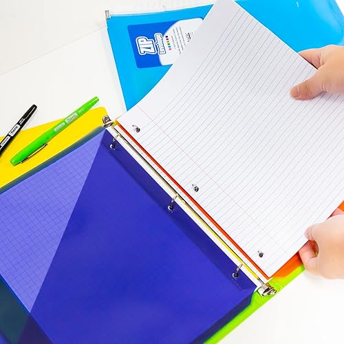 Miniatura 7 de BAZIC - Papel de relleno de hojas sueltas, 100 hojas, con 3 agujeros perforados para carpetas de anillos, para oficina, escuela, estudiantes,