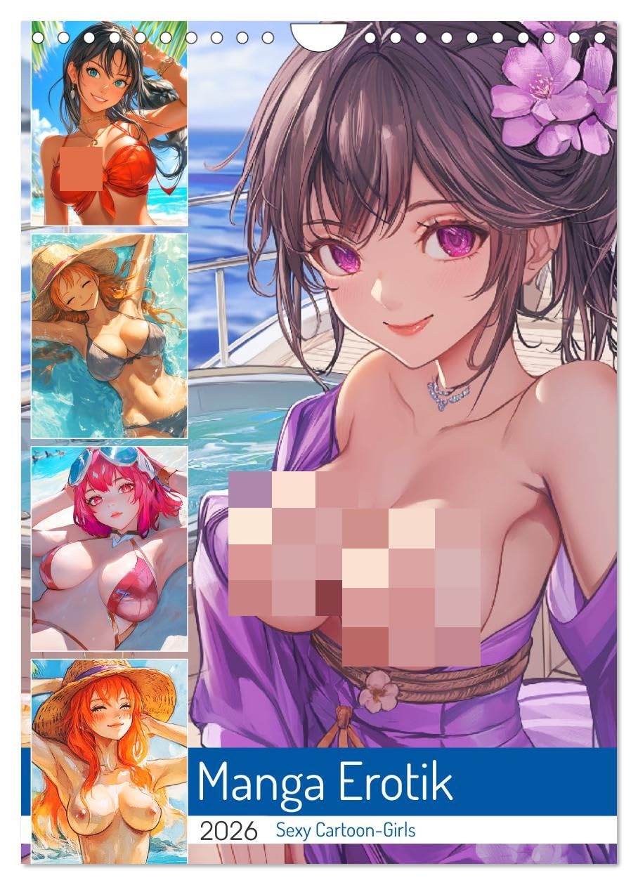 Erotic Manga. Sexy Cartoon-Girls UK-Version (Wall Calendar 2026 DIN A4 Portrait), CALVENDO 12 Month Wall Calendar โ image 1