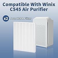 Vista 3 de 2 Pack C545 True HEPA Replacement Filter S Compatible with Winix C545, B151, P150, 9300 Air Purifier Replacement for Winix S Filter Part