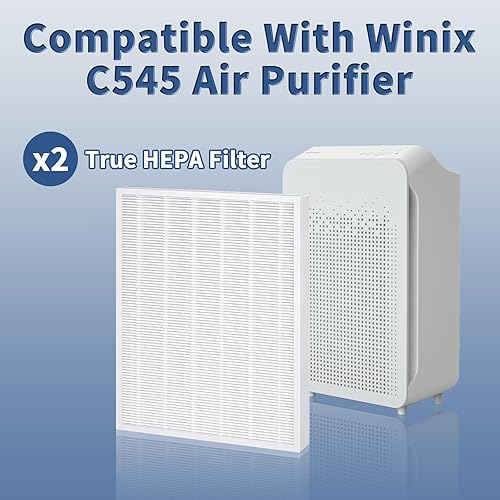 Miniatura 3 de 2 Pack C545 True HEPA Replacement Filter S Compatible with Winix C545, B151, P150, 9300 Air Purifier Replacement for Winix S Filter Part