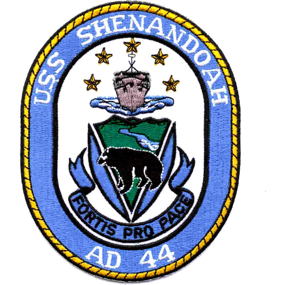 USS Shenandoah AD-44 Destroyer Tenders Ship Patch