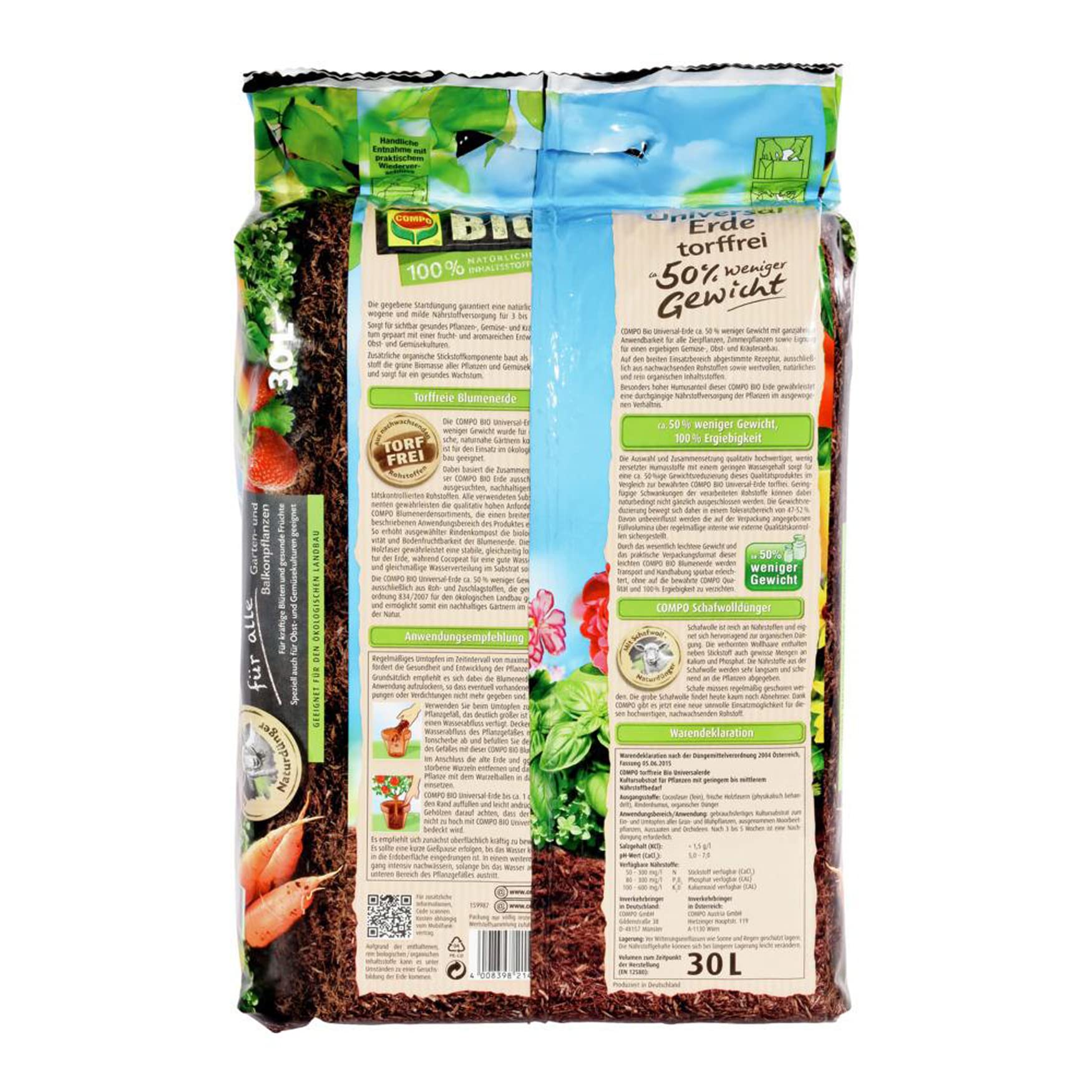 COMPO BIO Universal Soil Peat Free : Amazon.de: Garden