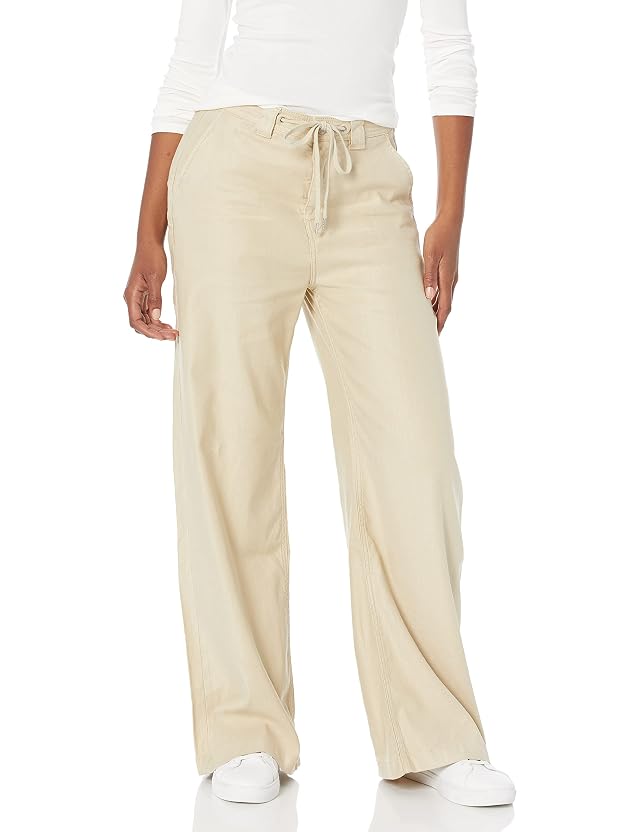 Hudson Womens Wide Leg Drawstring Trouser PantCasual Pants