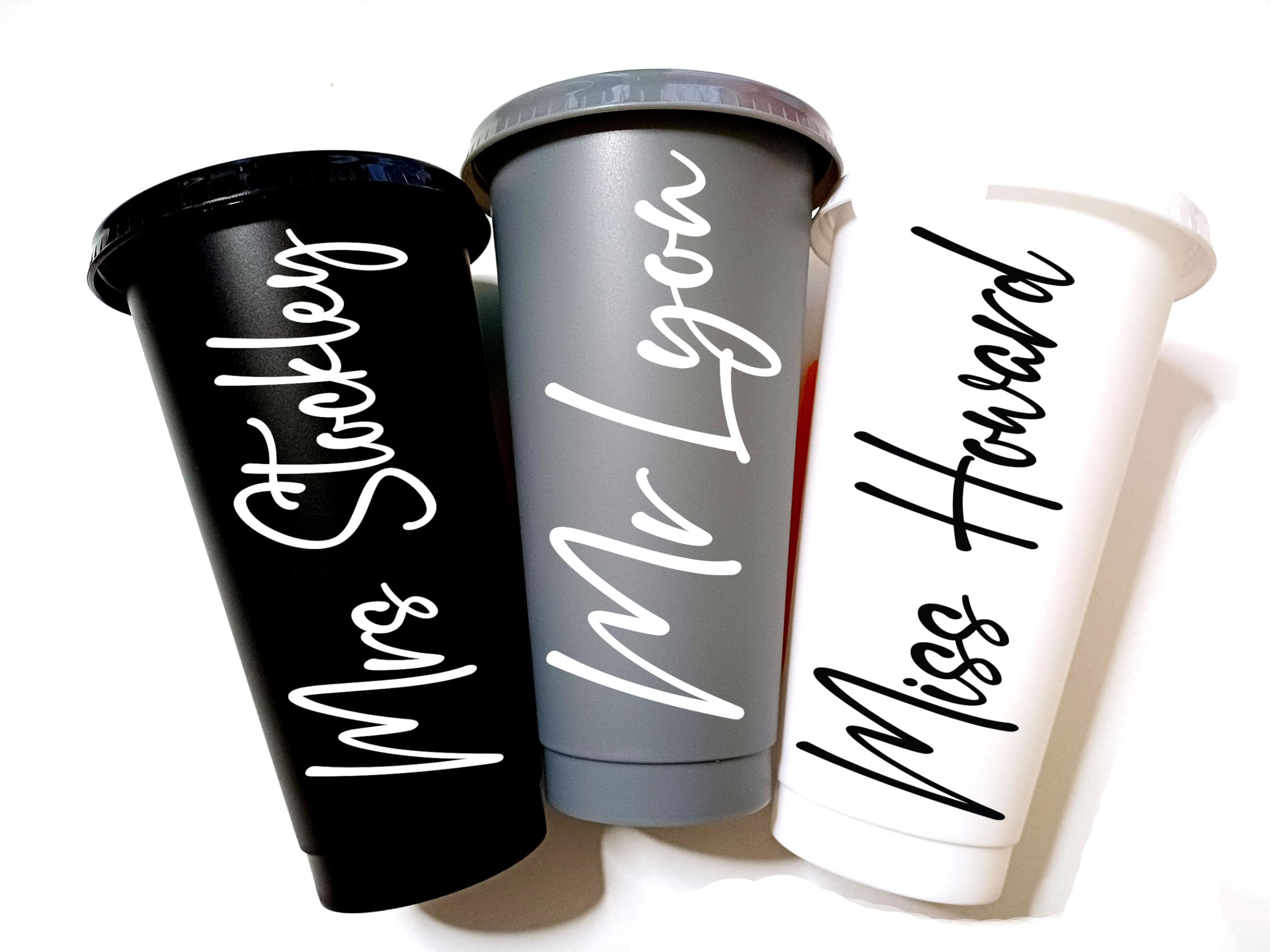 Teachers Gift Cup Best Teachers Present End of Year Custom Personalized Cold Cup with a Matching Lid & Staw