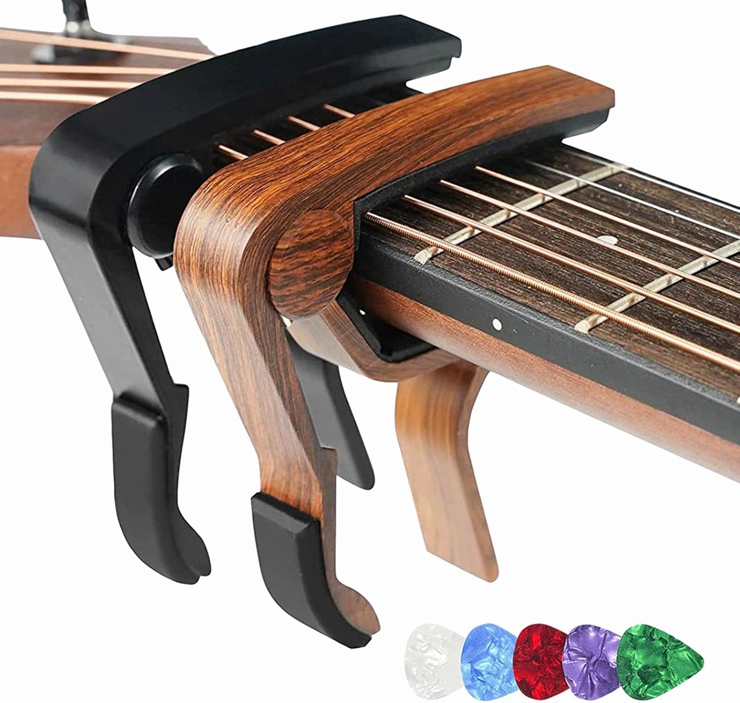 Voiakiu Guitarra 2 capos Guitarra para Guitarras acústicas y