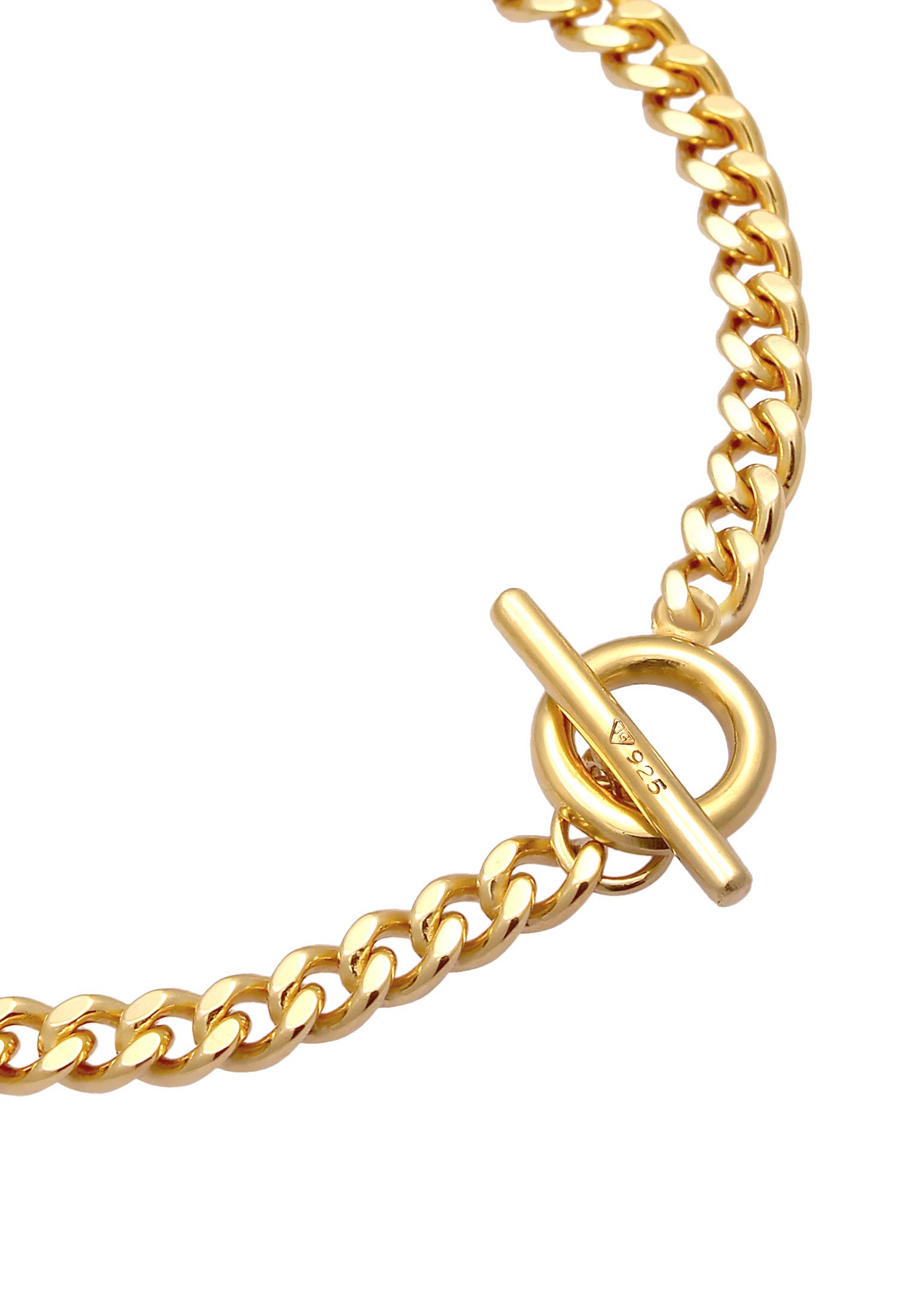 Elli Armband Damen Panzerkette Armband Chain Basic mit Stabverschluss aus 925 Sterling Silber