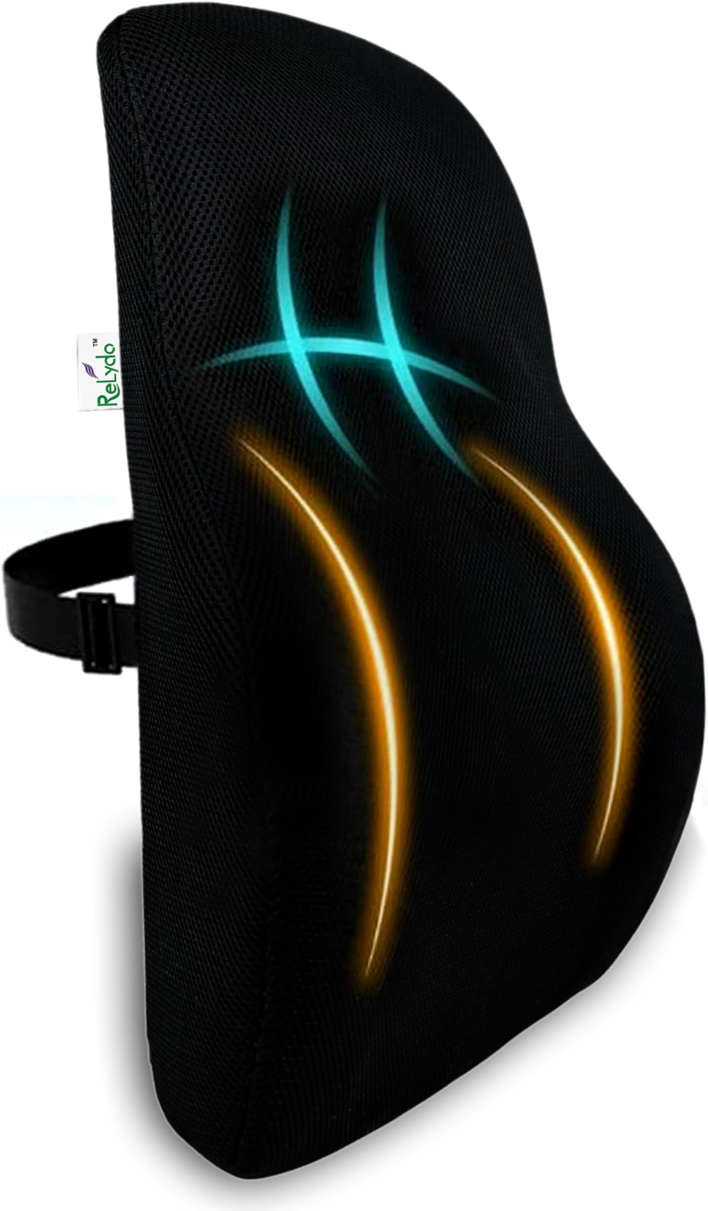 Back Support for Chair | Back Support for Office Chair | Orthopedic Car Back Rest Support | Back Support for car | Car Seat Back Support for Driving Comfort & Pain Relief - Mesh Black