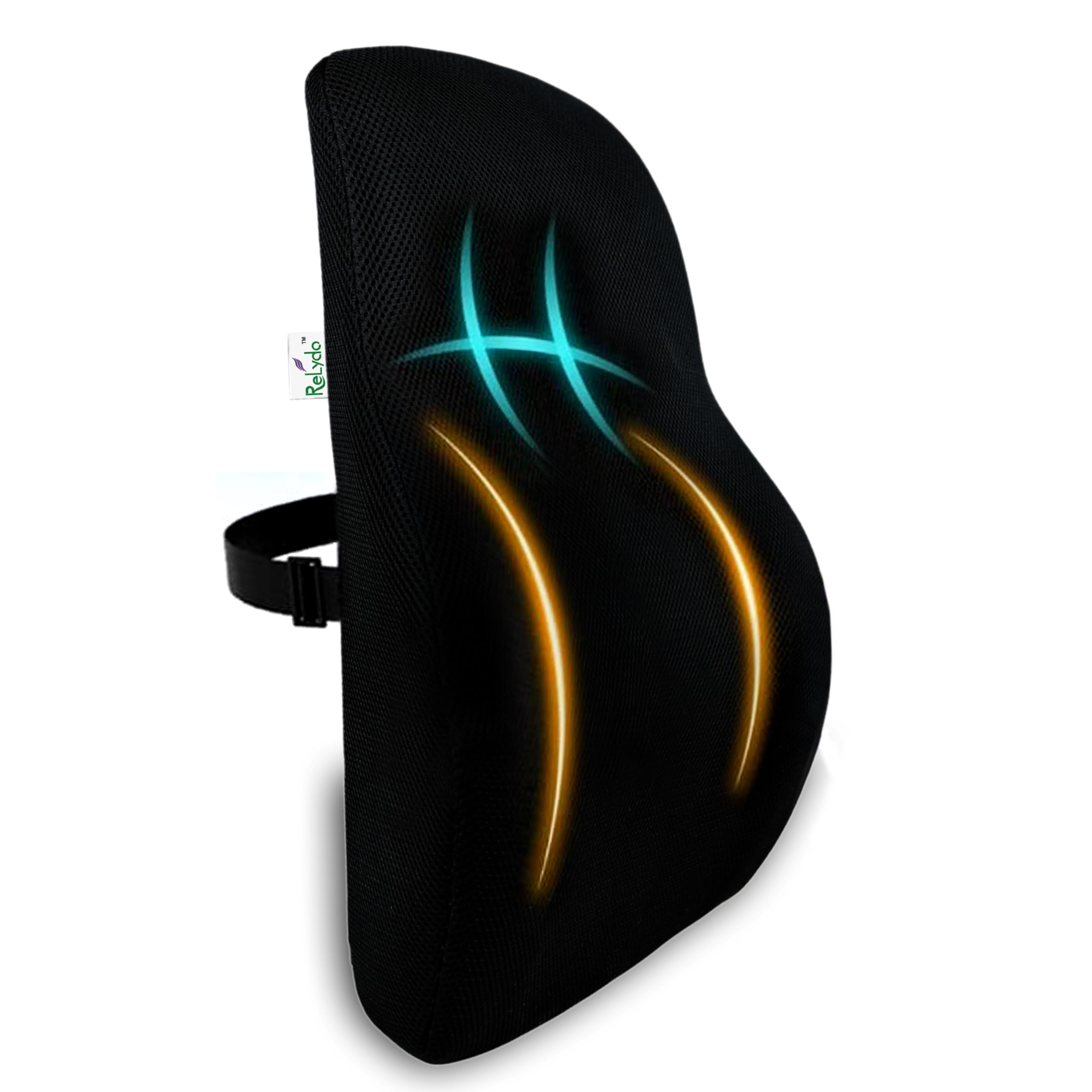 Back Support for Chair | Back Support for Office Chair | Orthopedic Car Back Rest Support | Back Support for car | Car Seat Back Support for Driving Comfort & Pain Relief - Mesh Black