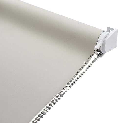 ALLBRIGHT - Persianas de vinilo enrollables clásicas para dormitorio. Bloquean la luz por completo