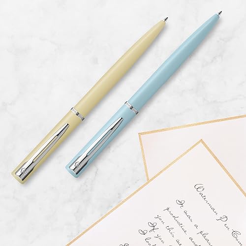 Miniatura 5 de Waterman Allure Bolígrafo  Laca verde menta mate con borde cromado  Punto medio  Tinta azul  Con caja de regalo