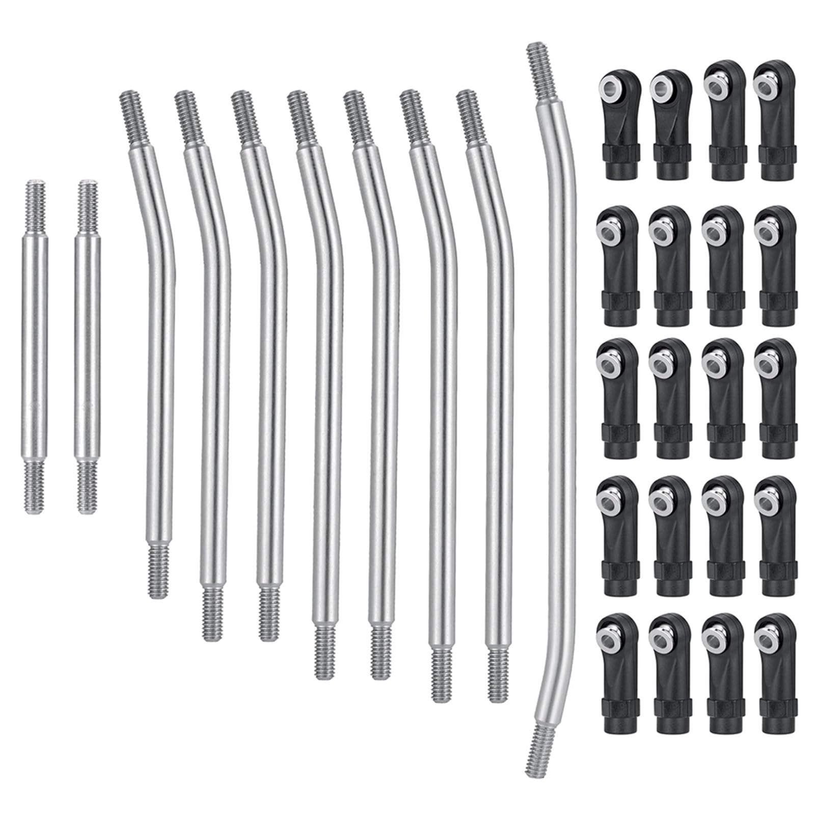 Pièces de voiture RC Pour Element Pour Enduro 1/10 Pièces Voiture RC 10 Pièces Ensemble Liaison Biellette Suspension Inférieure Supérieure Avec Accessoires Voiture Remplacement D'extrémité Boule