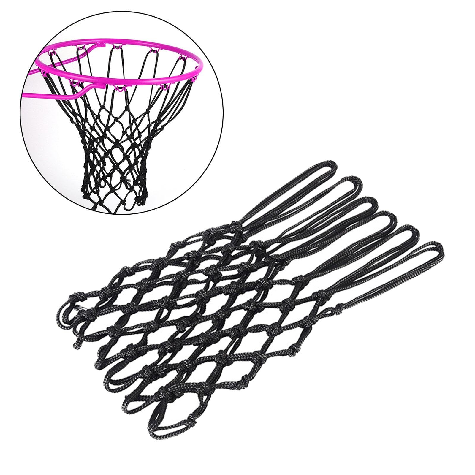 Filet de Basket-Ball, Filet en Polyester, Bords de Filet de Cerceau de Basket-Ball de Remplacement Professionnel pour L'école D'entraînement