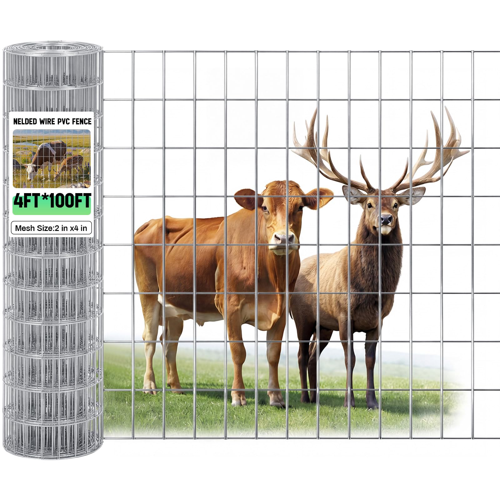 Gisafai 48in x 100ft Welded Wire Fence