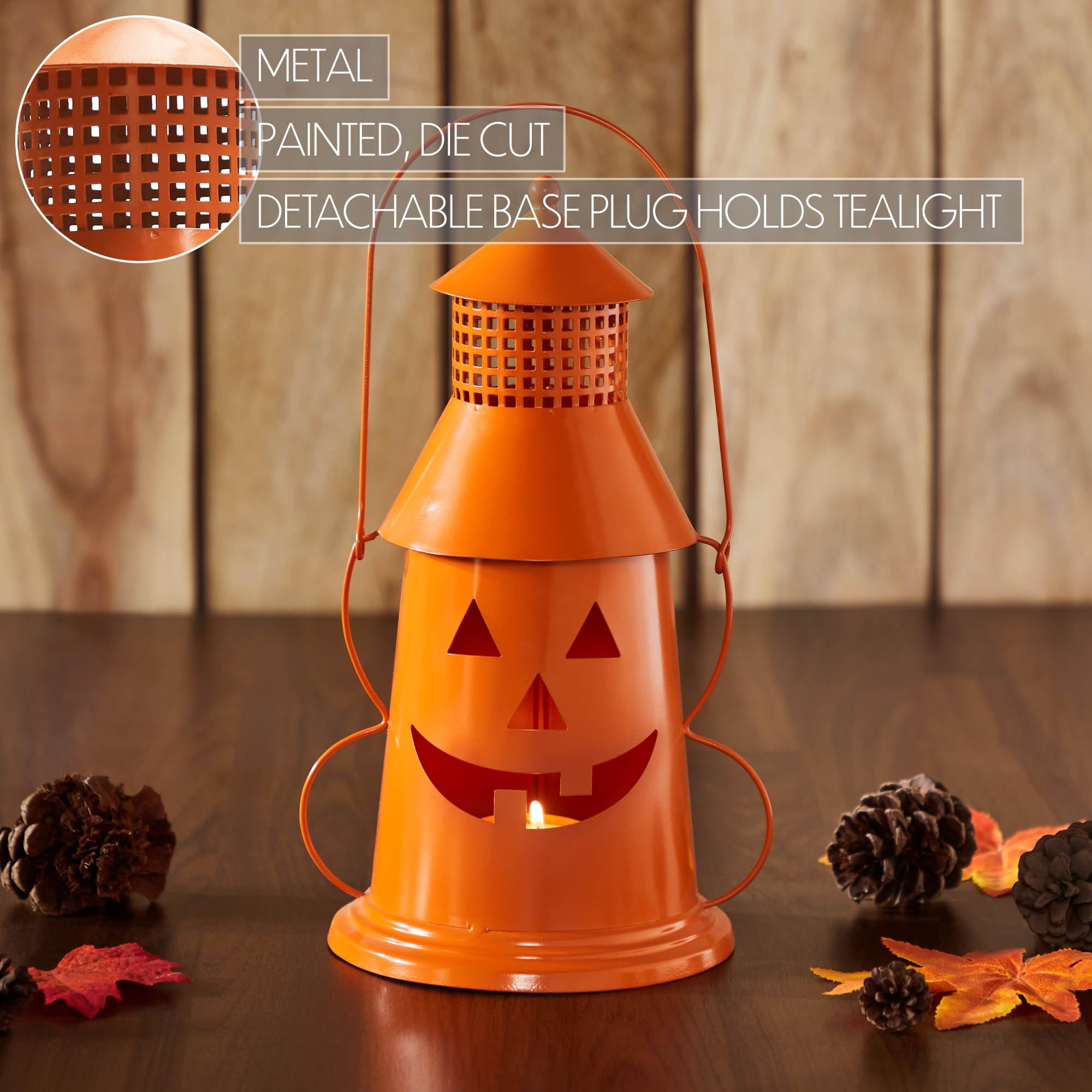 Amazon.com: VHC Brands Metal Tealight Holder Halloween Lantern