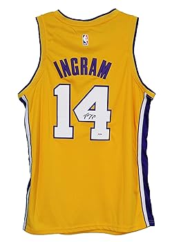 期間限定値下げ LAKERS イエロージャージ INGAM 14 サイズ52 Brandon Ingram Los Angeles Lakers Signed Autographed Yellow