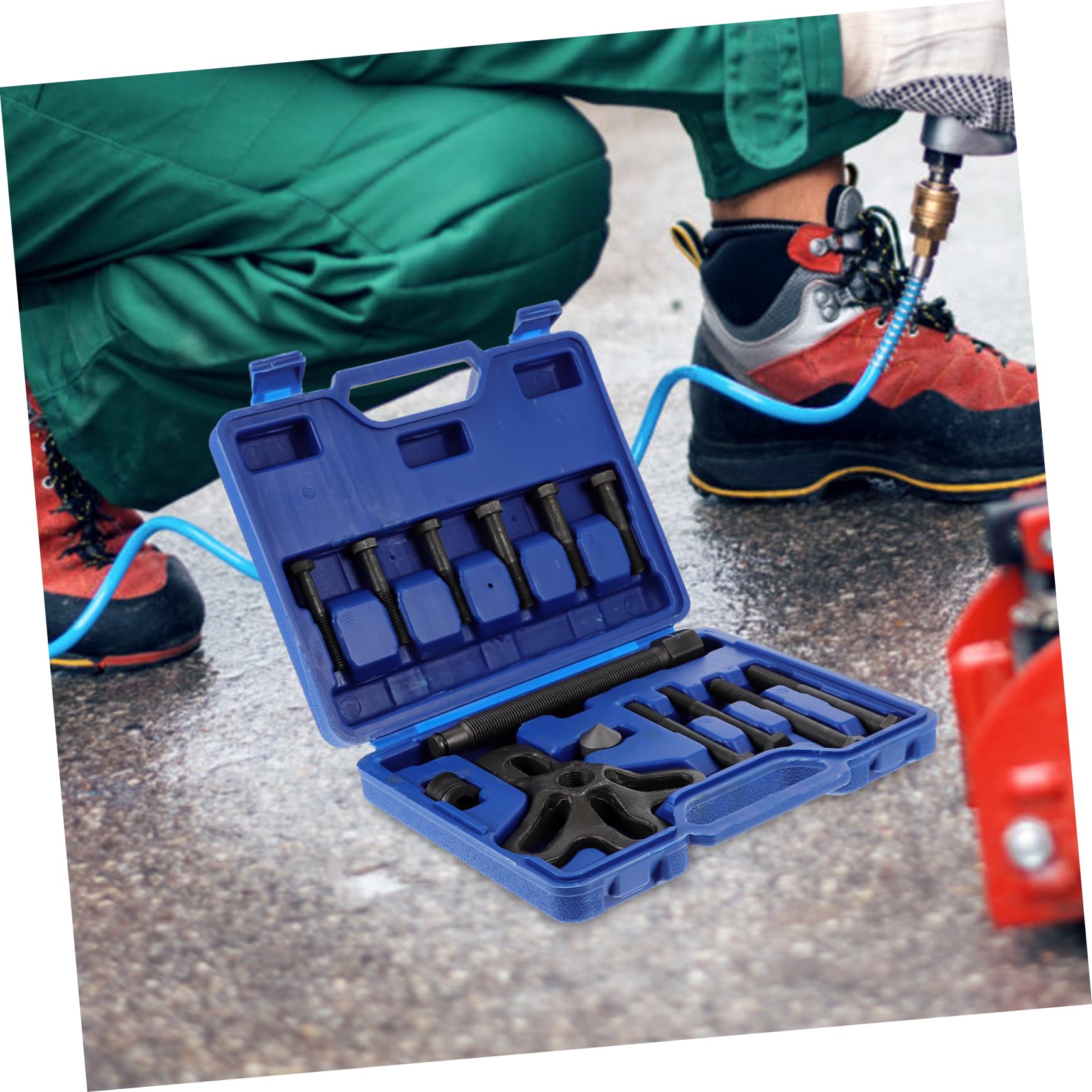 MUCKLILY 1 Set 13 Pcs Three-Claw Puller Harmonic Balancer Flange Puller Hardware Adjustable 3- Jaw Puller Gear Puller Balancer Dampener Puller Model Vehicle Balancer Puller Carbon Steel