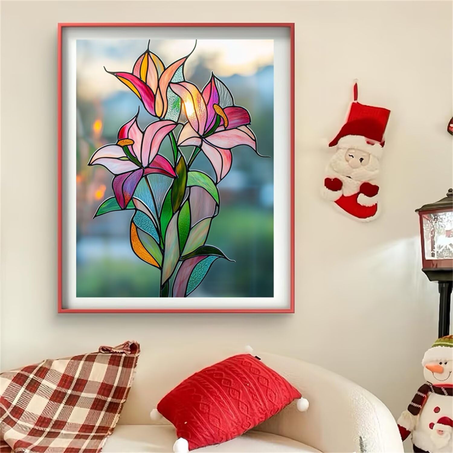 Diamond Painting Lily Diamond Painting Adult Color DIY Crystal Rhinestone Painting by Craft Kit, Cross Stitch Kit, Diamond Puzzle, Arts and Crafts For Christmas Decoration 60x180cm J0-651